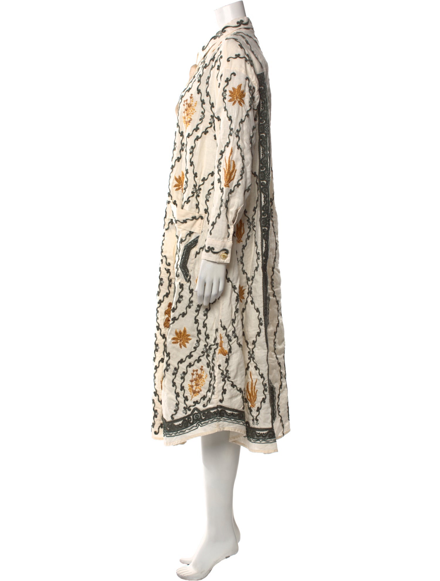 Agua by Agua Bendita Linen Midi Length Dress