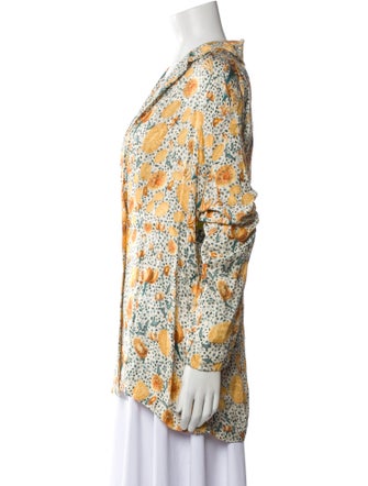 Agua by Agua Bendita Printed V-Neck Blouse