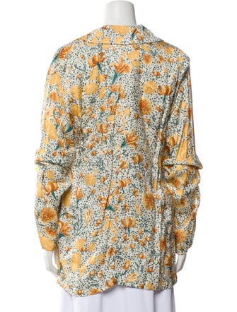 Agua by Agua Bendita Printed V-Neck Blouse