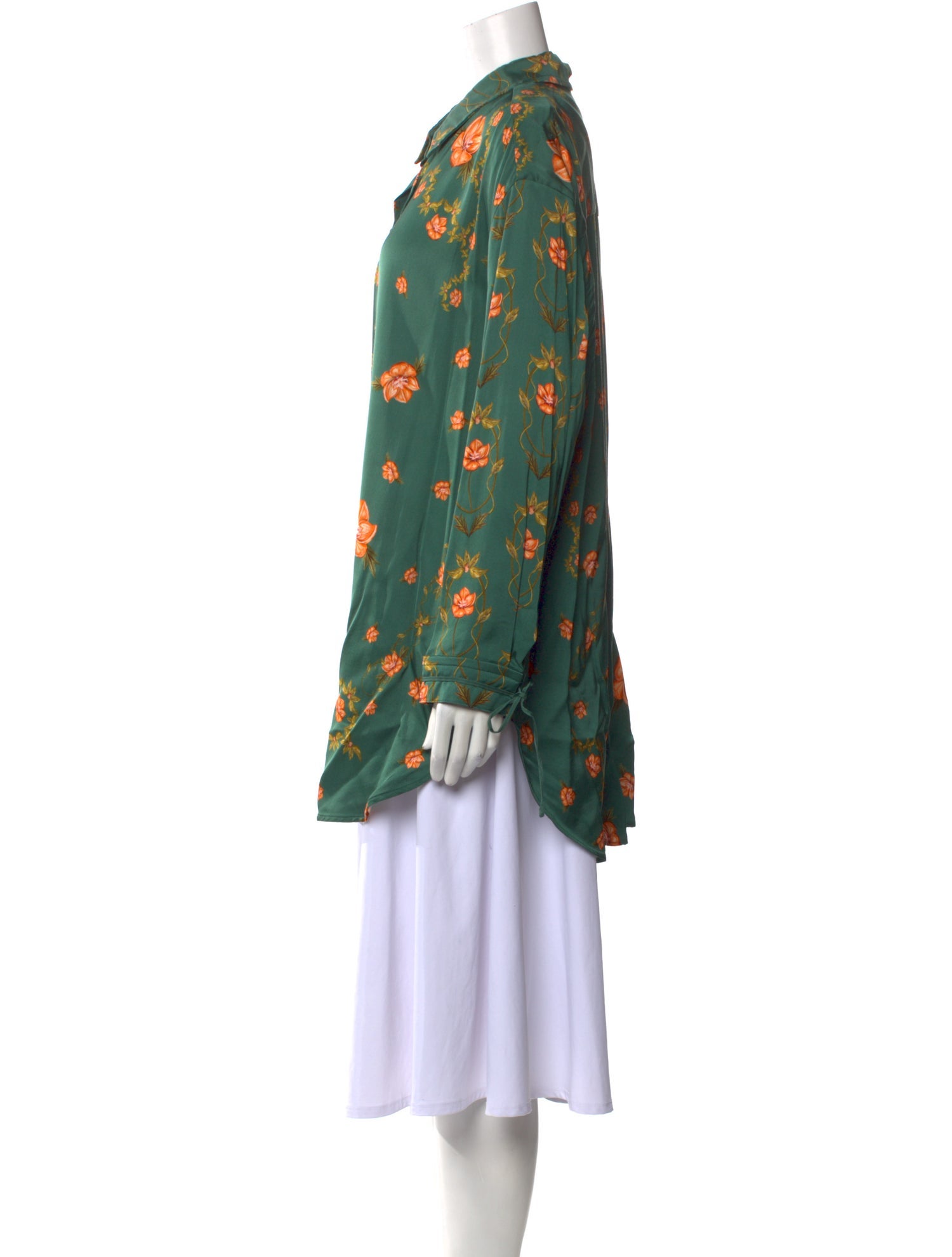 Agua by Agua Bendita Floral Print Long Sleeve Tunic