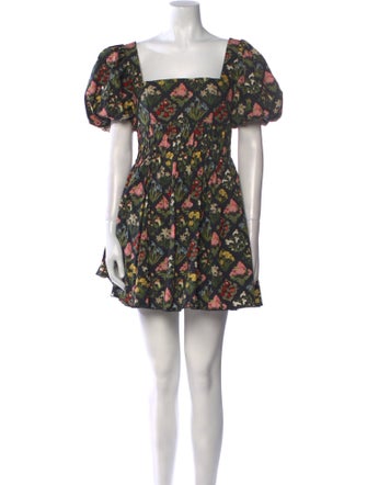 Agua by Agua Bendita Floral Print Mini Dress