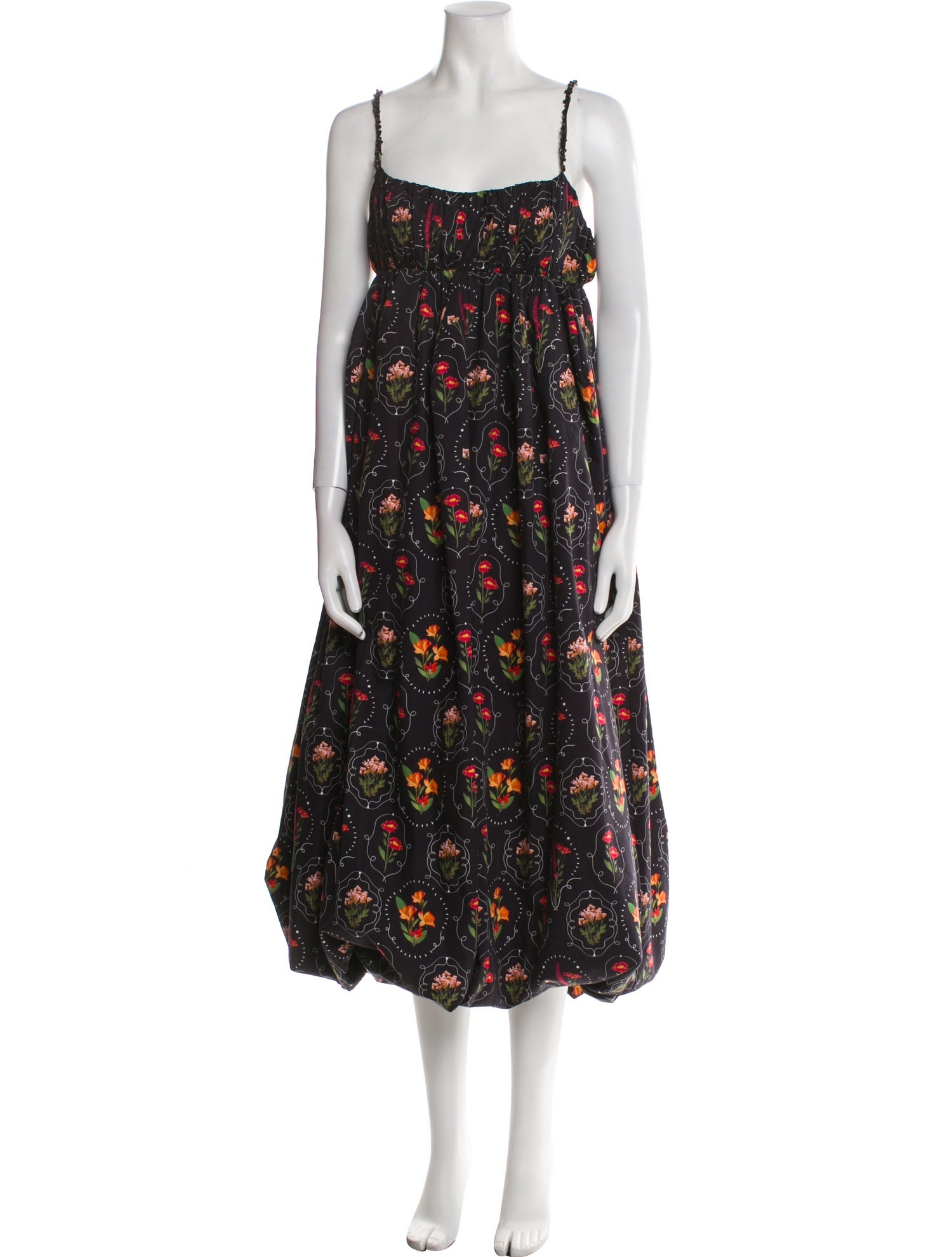 Agua by Agua Bendita Floral Print Midi Length Dress