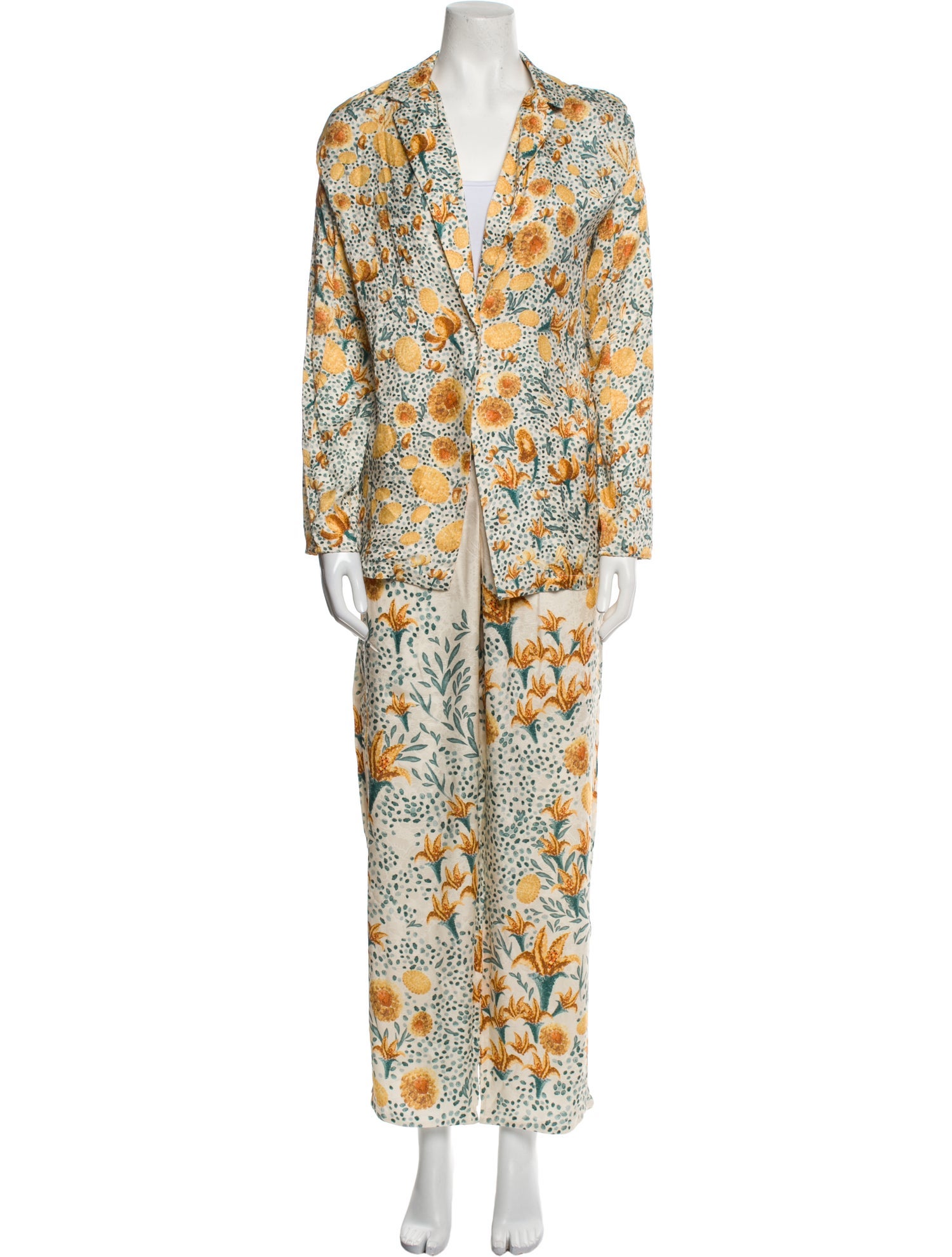 Agua by Agua Bendita Floral Print Pant Set w/ Tags