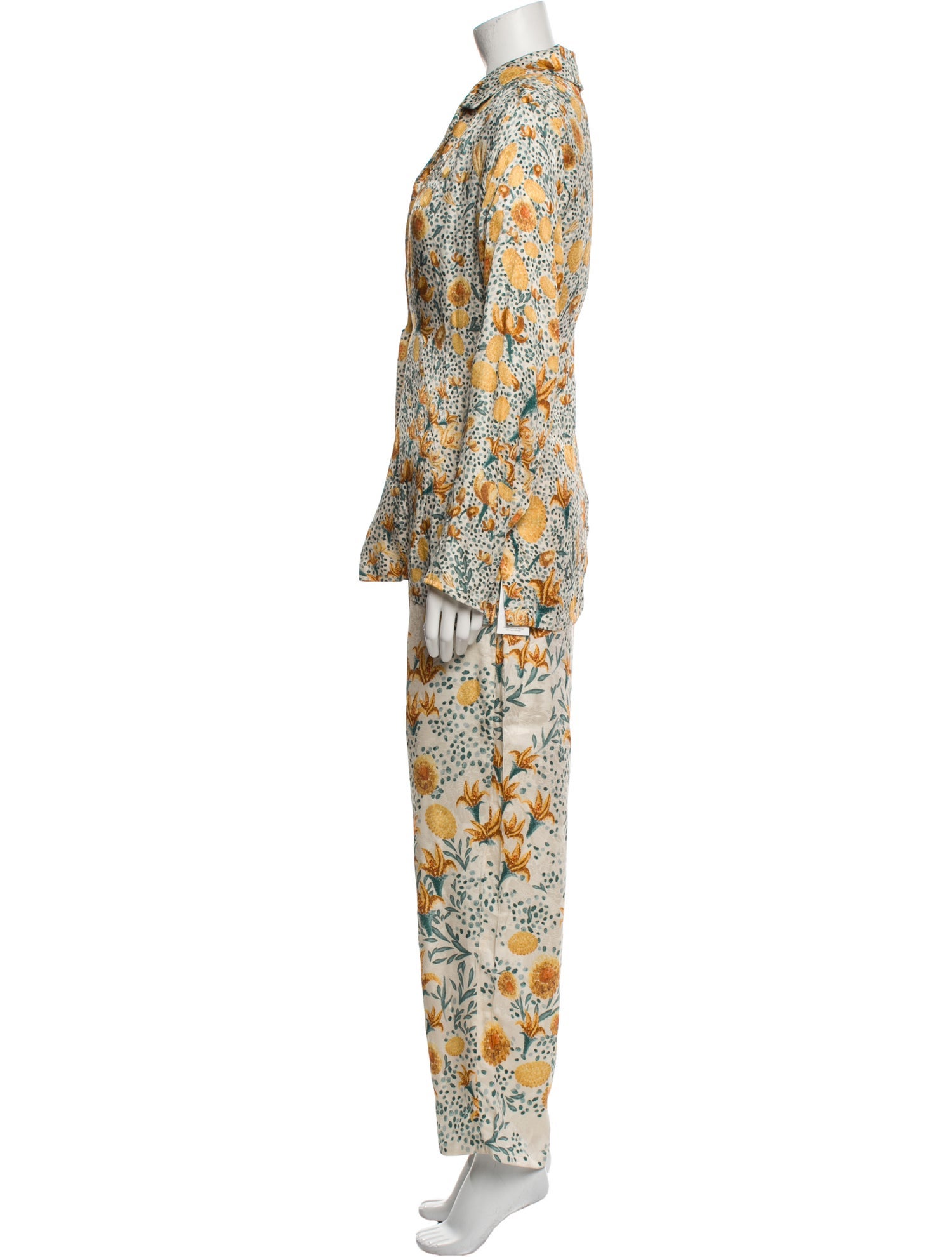 Agua by Agua Bendita Floral Print Pant Set w/ Tags