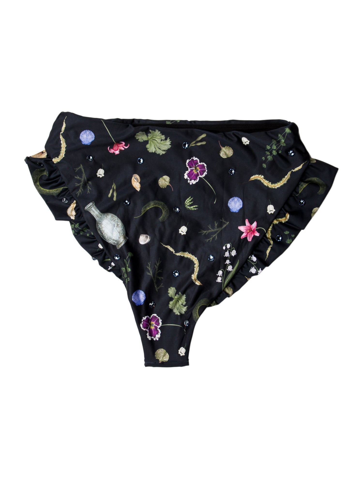 Agua by Agua Bendita Printed Crystal Embellishments Bottoms w/ Tags