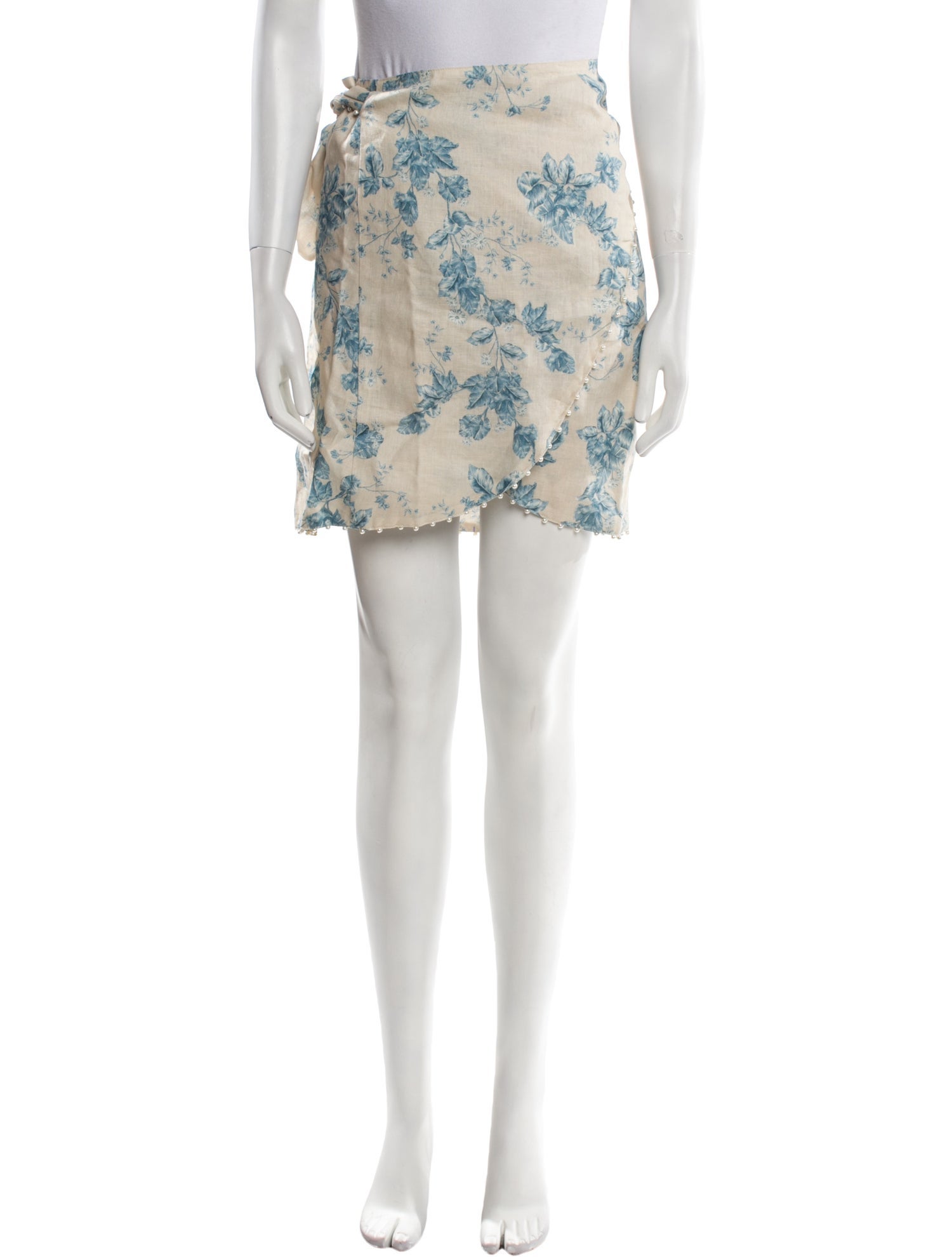 Agua by Agua Bendita Linen Mini Skirt w/ Tags