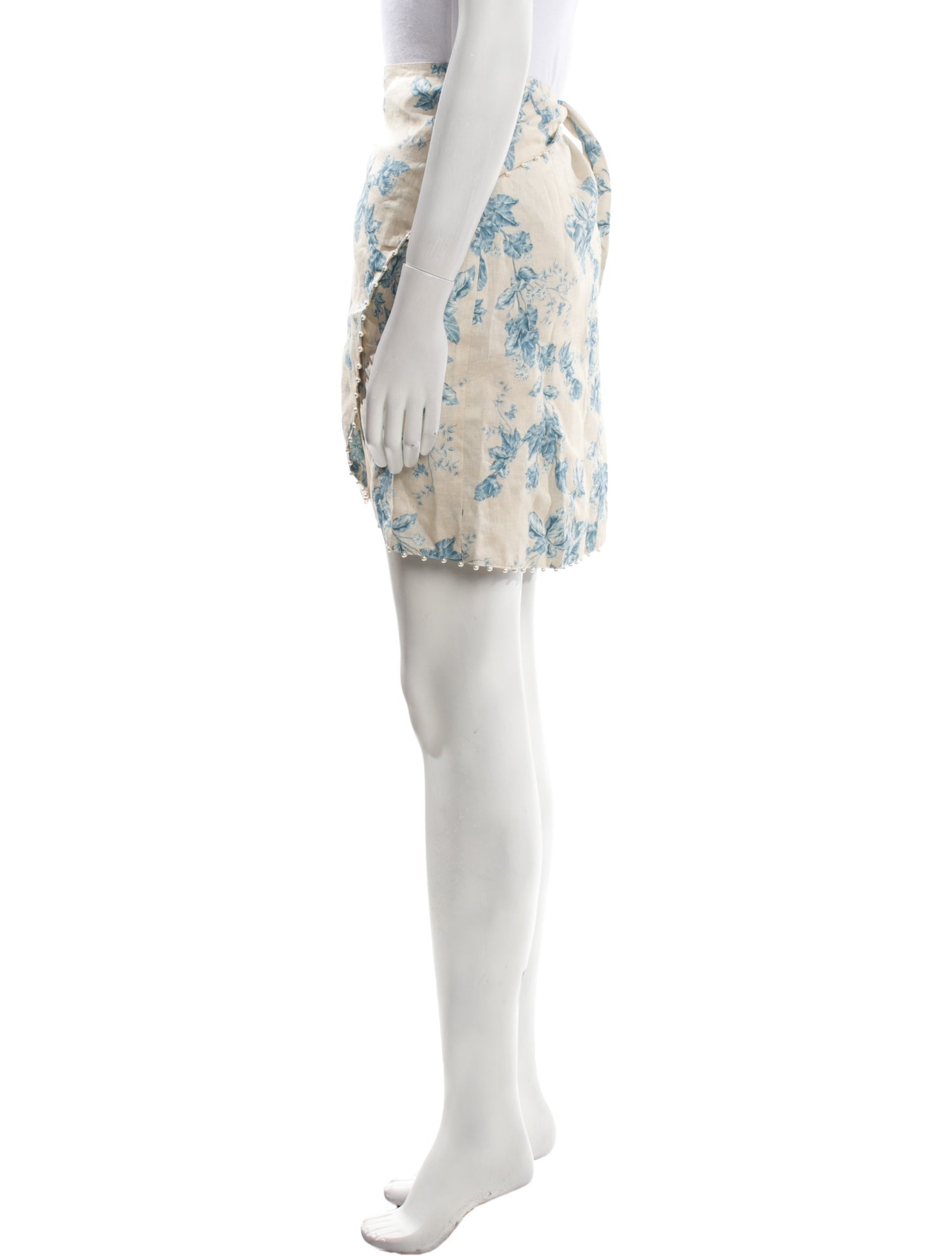 Agua by Agua Bendita Linen Mini Skirt w/ Tags