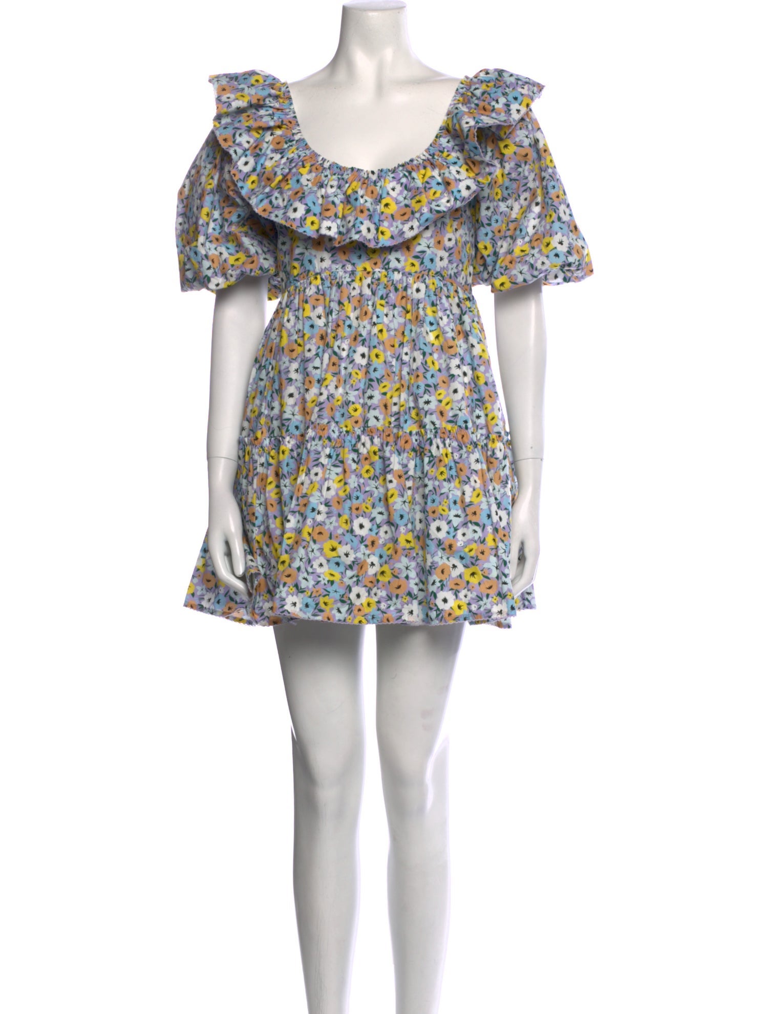 Agua by Agua Bendita Floral Print Mini Dress w/ Tags