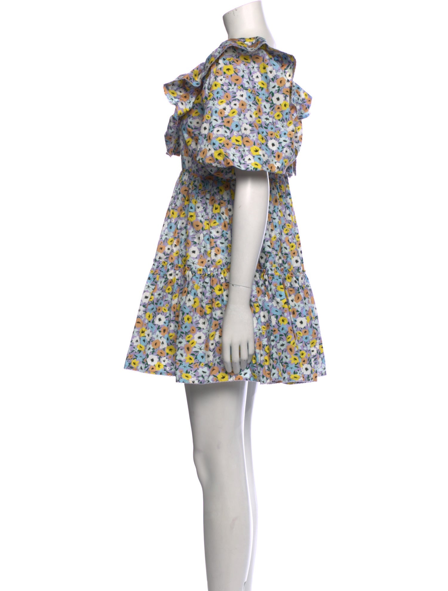 Agua by Agua Bendita Floral Print Mini Dress w/ Tags