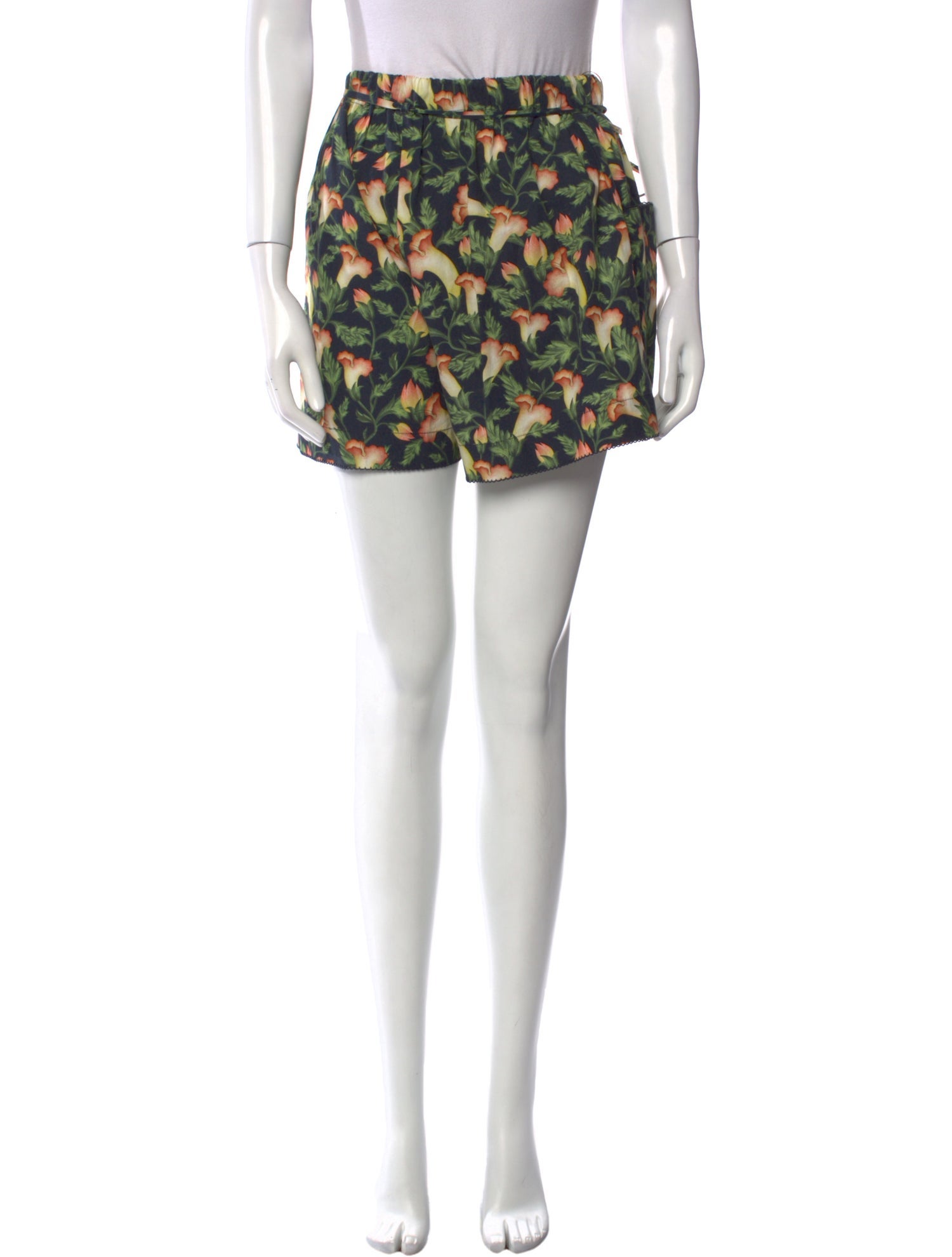 Agua by Agua Bendita Floral Print Mini Shorts