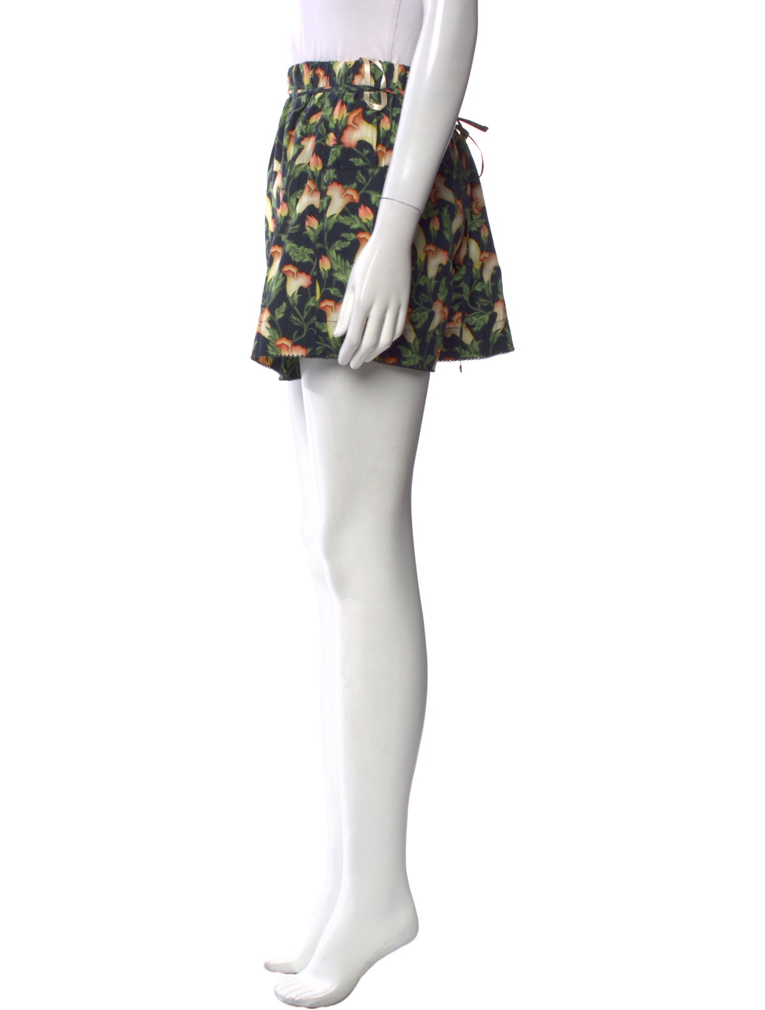 Agua by Agua Bendita Floral Print Mini Shorts