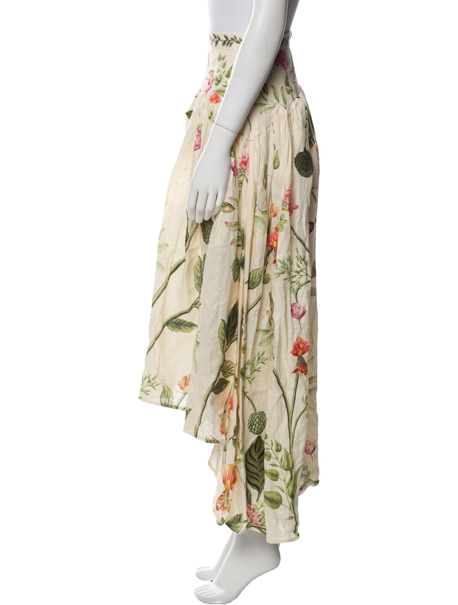 Agua by Agua Bendita Linen Long Skirt