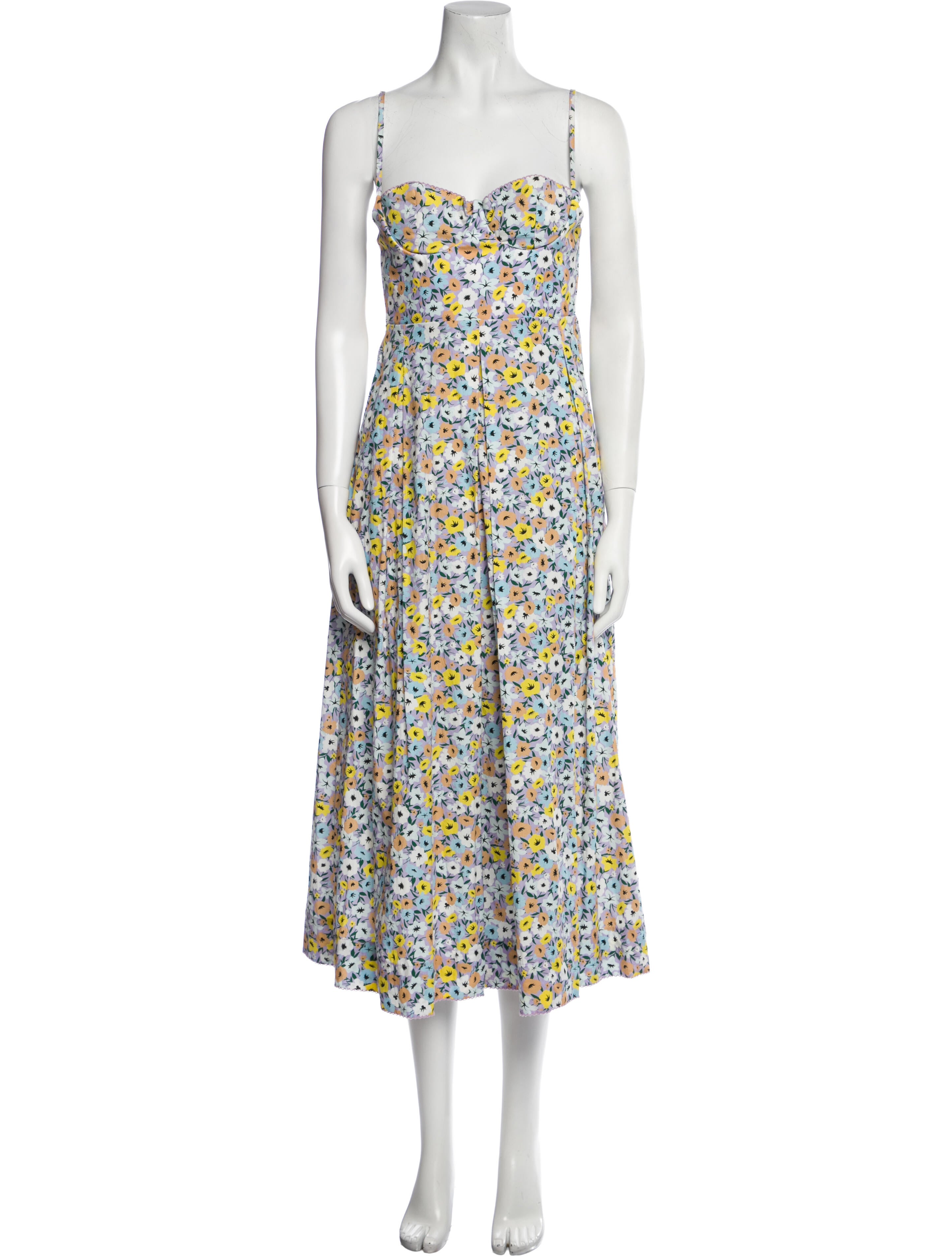 Agua by Agua Bendita Floral Print Long Dress