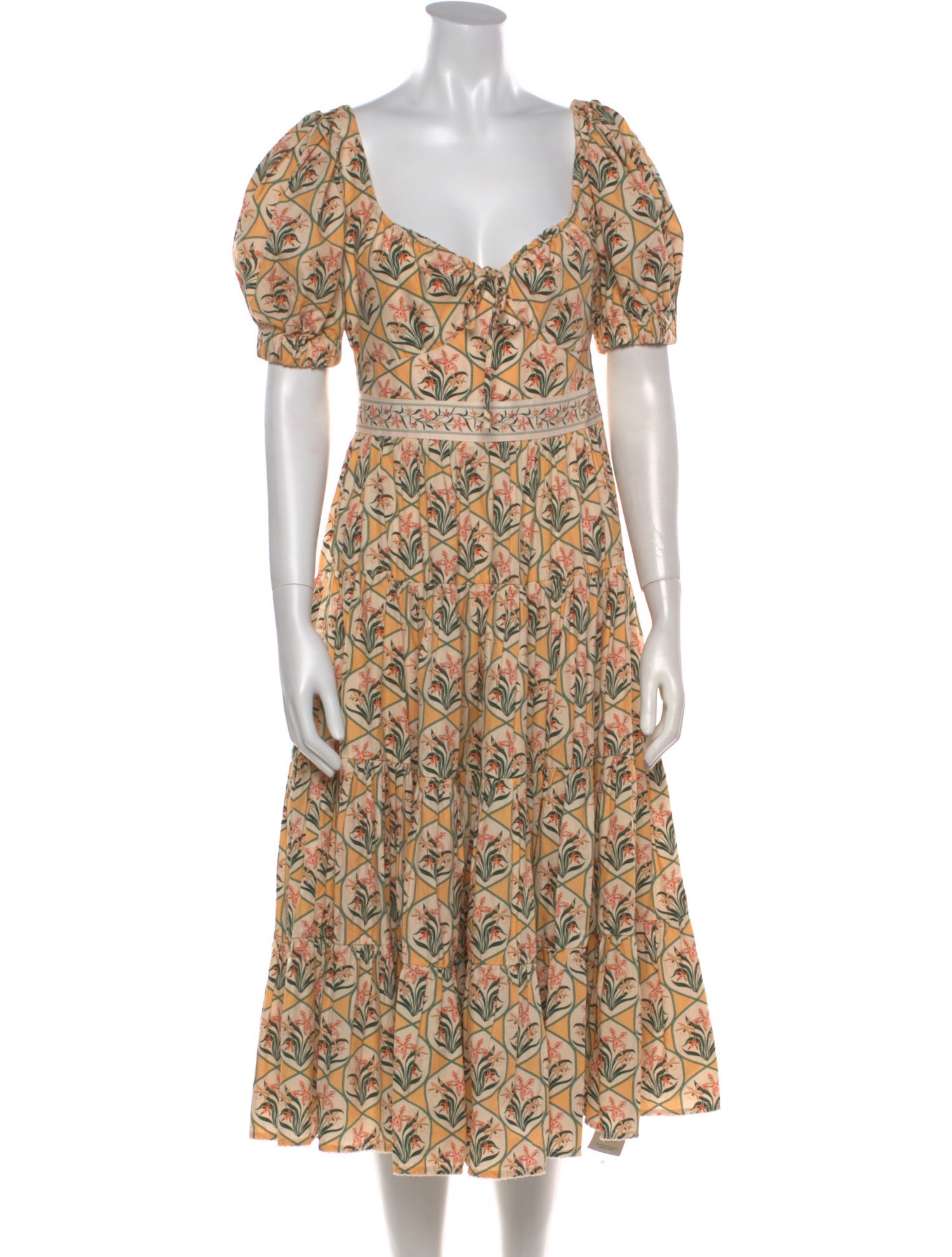 Agua by Agua Bendita Printed Midi Length Dress