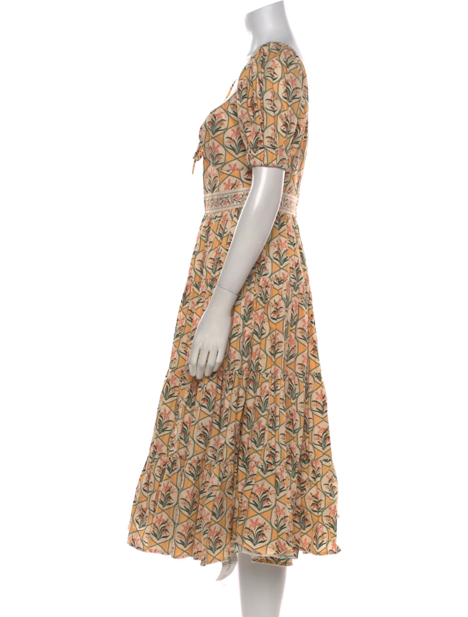 Agua by Agua Bendita Printed Midi Length Dress