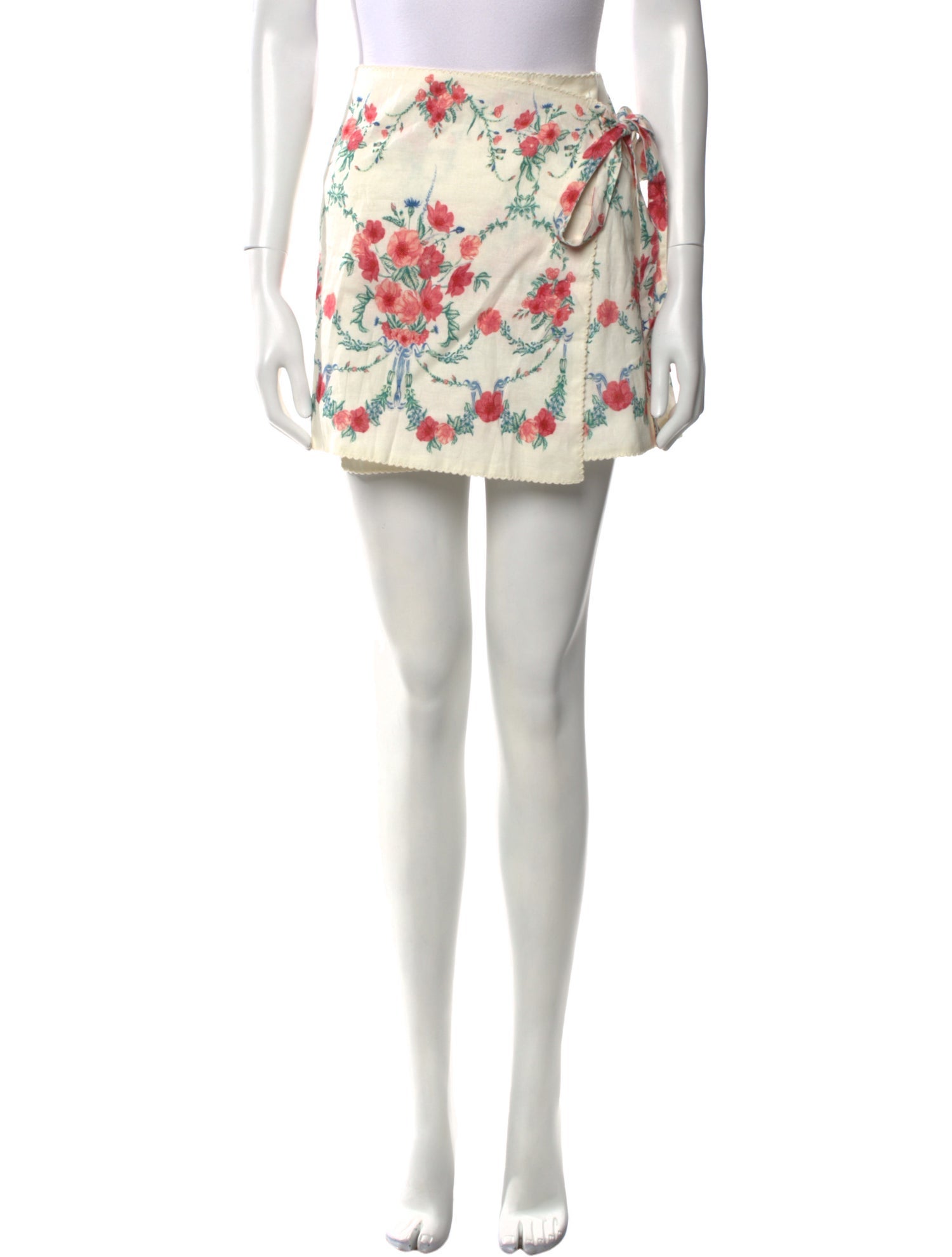 Agua by Agua Bendita Linen Mini Skirt