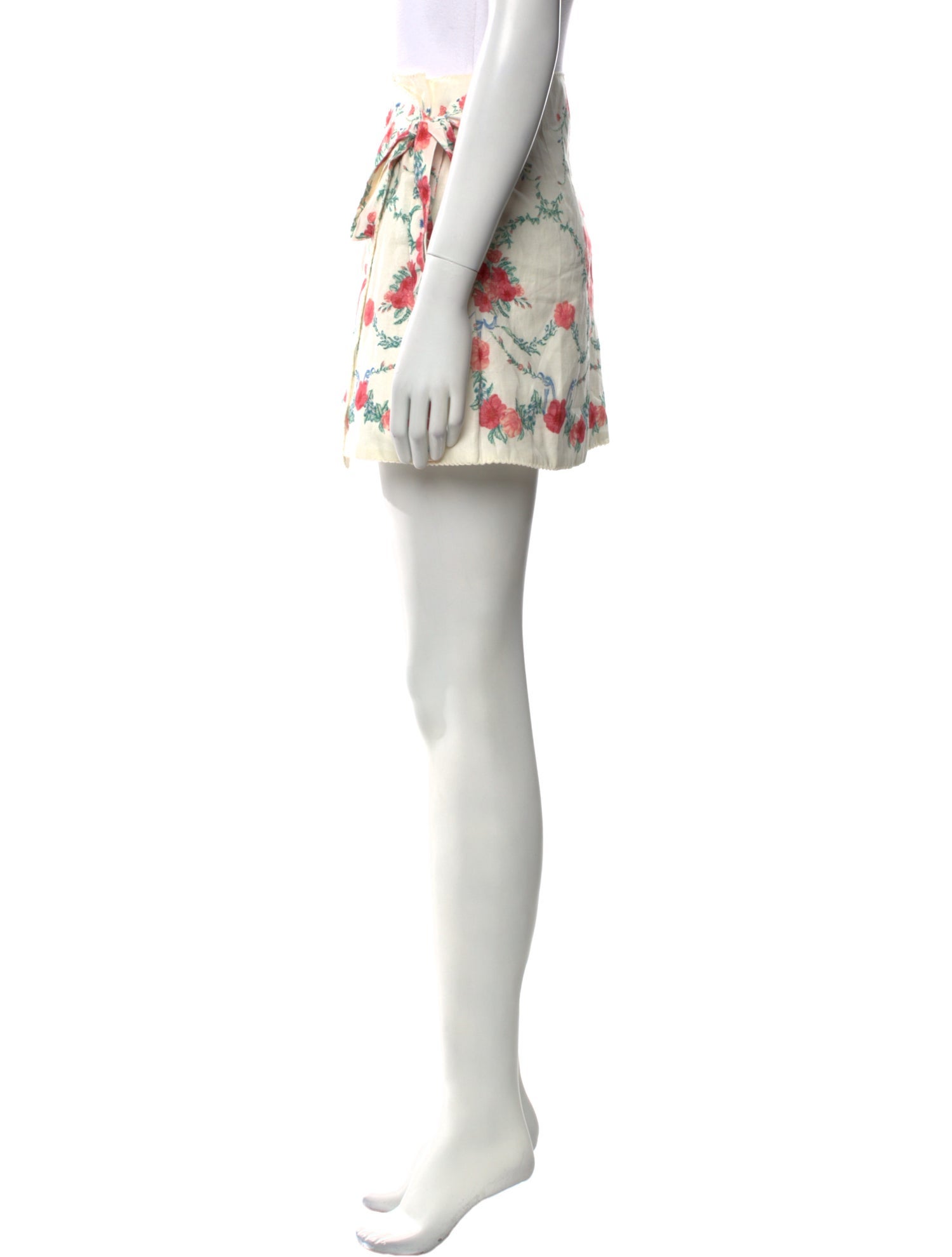 Agua by Agua Bendita Linen Mini Skirt