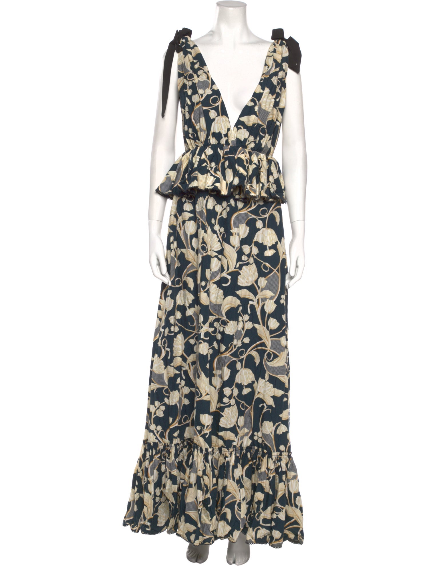 Agua by Agua Bendita Floral Print Long Dress
