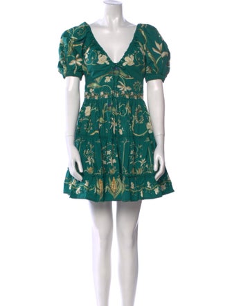 Agua by Agua Bendita Floral Print Mini Dress