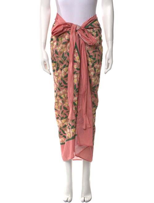 Agua by Agua Bendita Floral Print Long Skirt