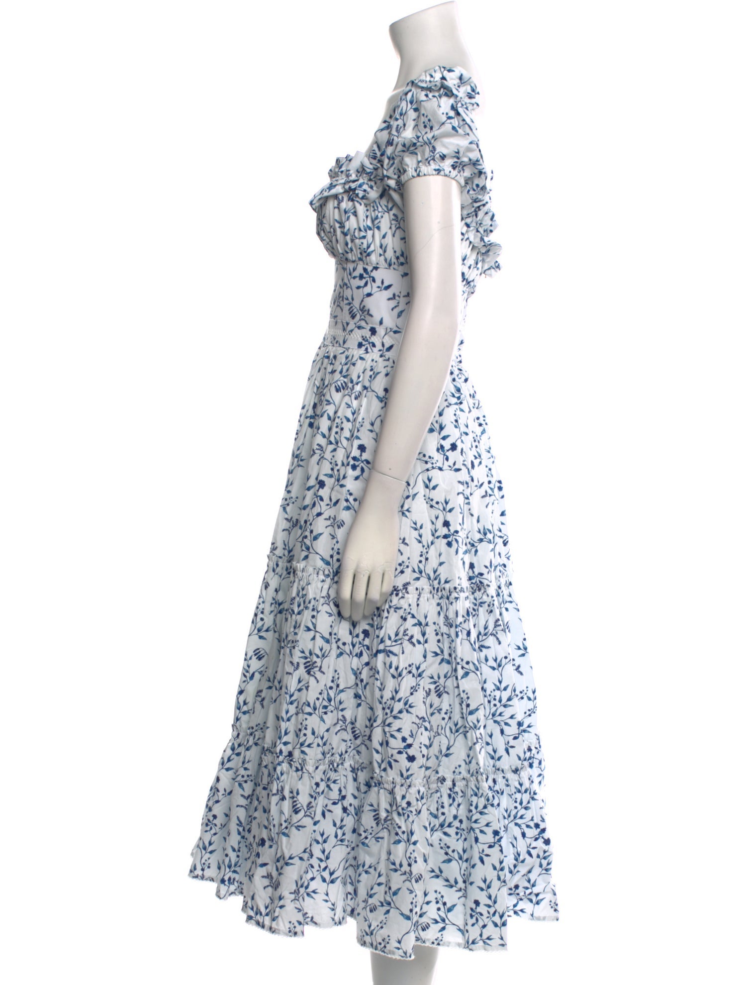 Agua by Agua Bendita Linen Midi Length Dress