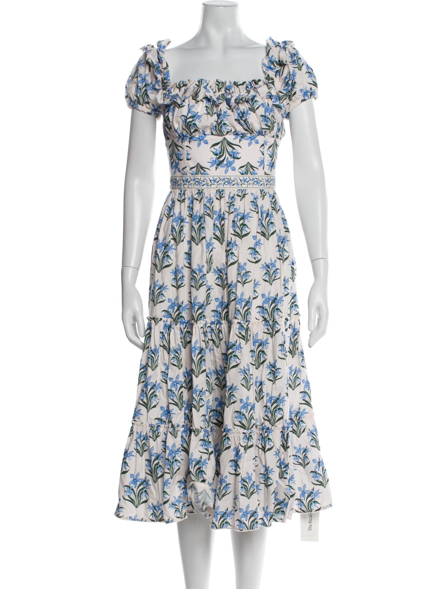 Agua by Agua Bendita Floral Print Midi Length Dress