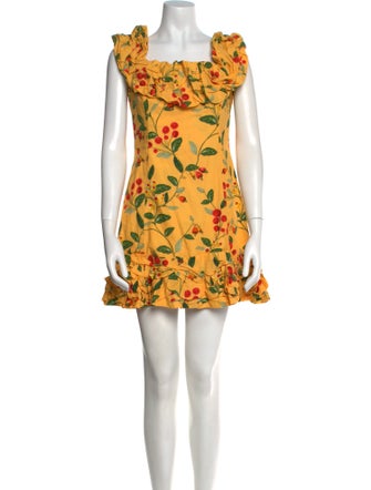 Agua by Agua Bendita Floral Print Mini Dress