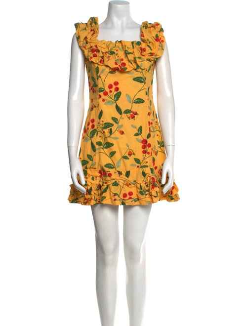 Agua by Agua Bendita Floral Print Mini Dress