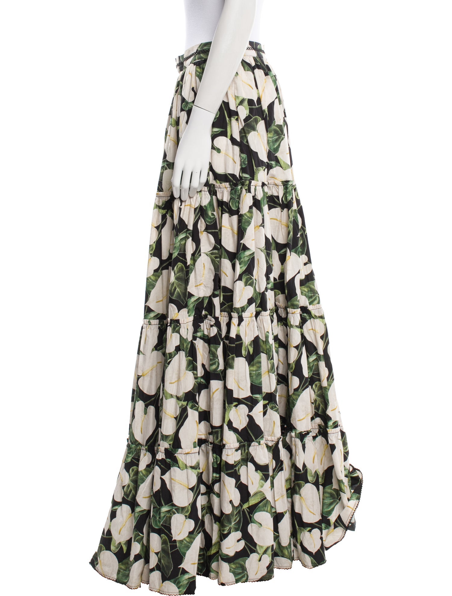 Agua by Agua Bendita Floral Print Long Skirt