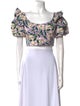 Agua by Agua Bendita Floral Print Off-The-Shoulder Crop Top