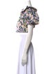 Agua by Agua Bendita Floral Print Off-The-Shoulder Crop Top