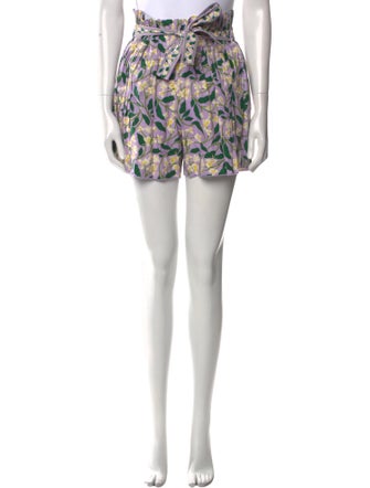 Agua by Agua Bendita Printed Mini Shorts