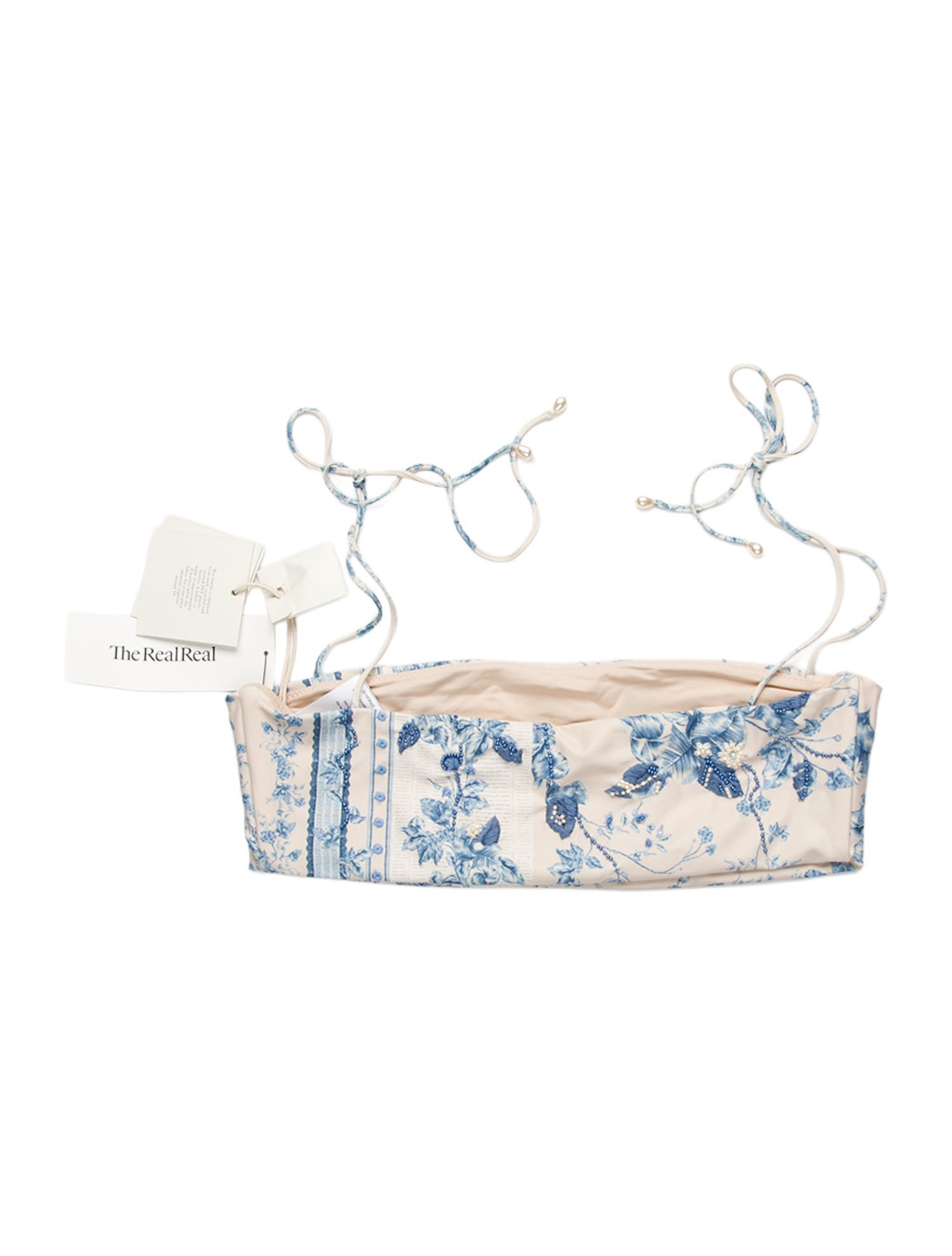 Agua by Agua Bendita Printed Embroidered Accent Top w/ Tags