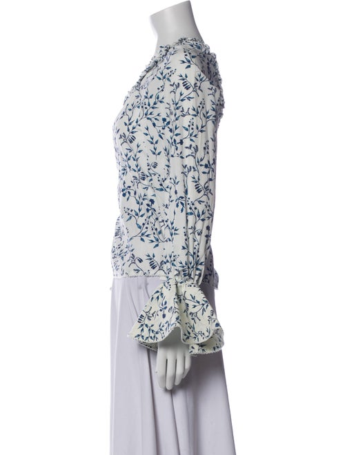 Agua by Agua Bendita Floral Print Off-The-Shoulder Blouse