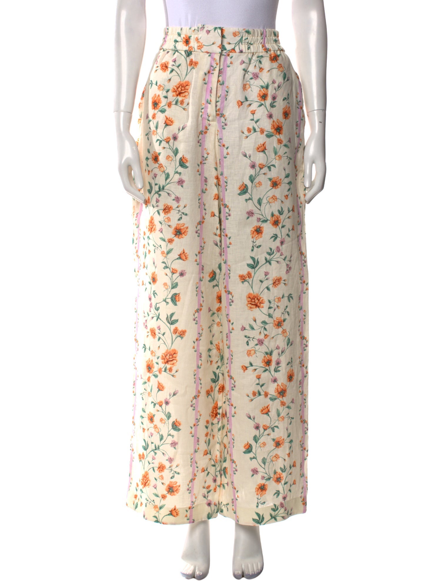Agua by Agua Bendita Floral Print Wide Leg Pants