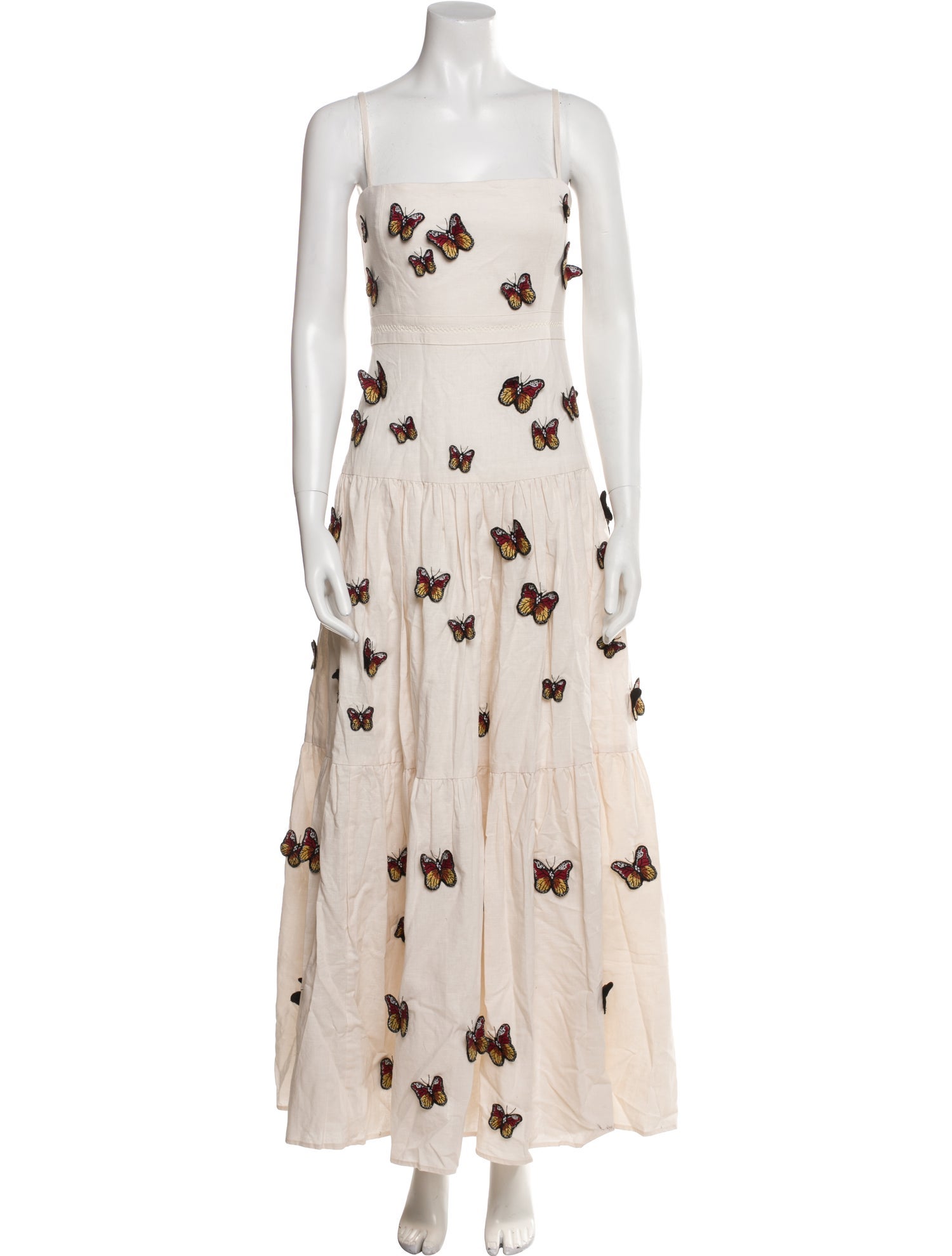 Agua by Agua Bendita Linen Midi Length Dress