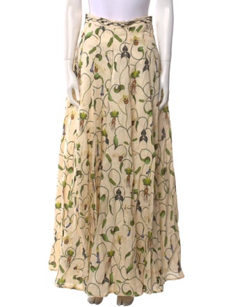 Agua by Agua Bendita Linen Long Skirt