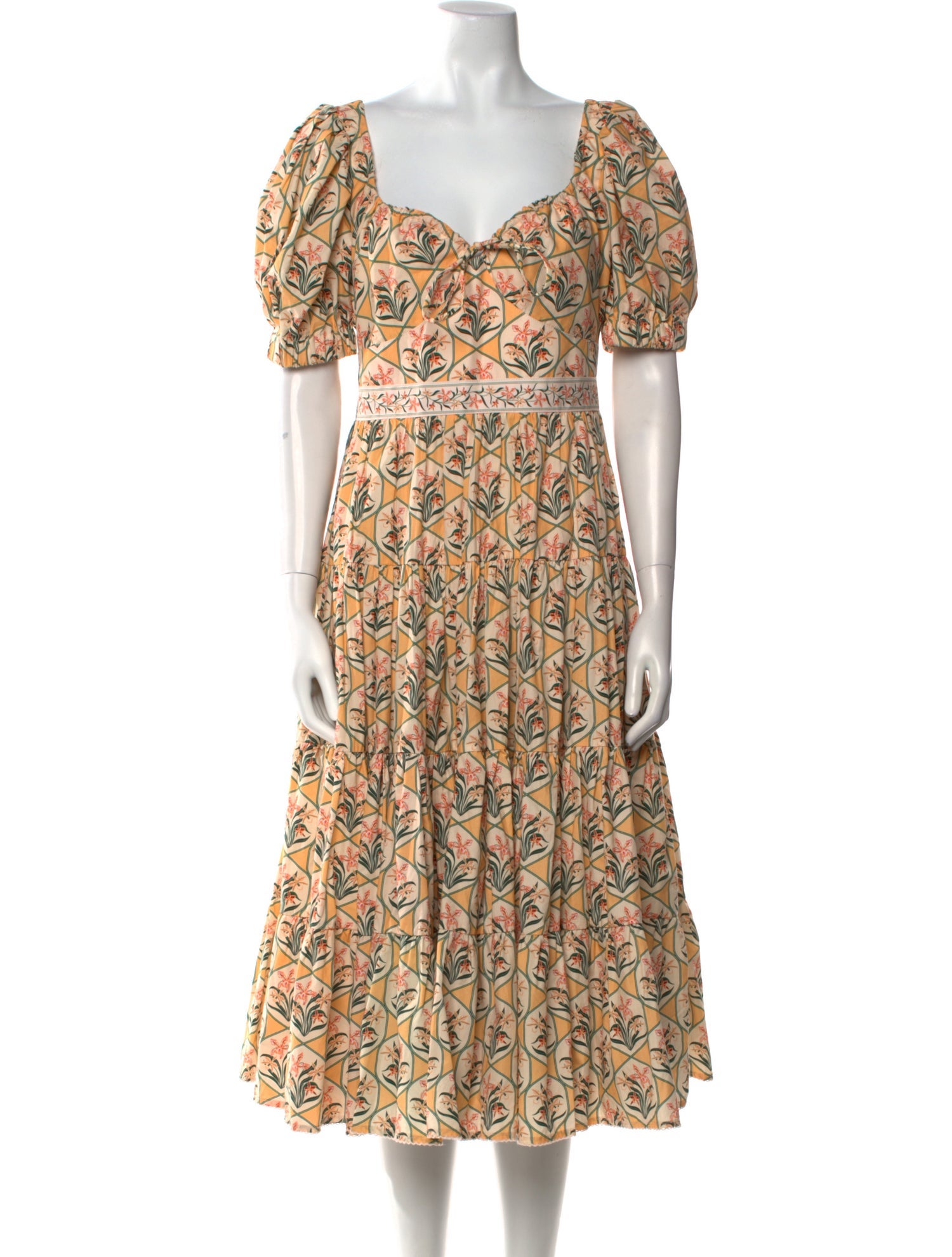 Agua by Agua Bendita Printed Midi Length Dress