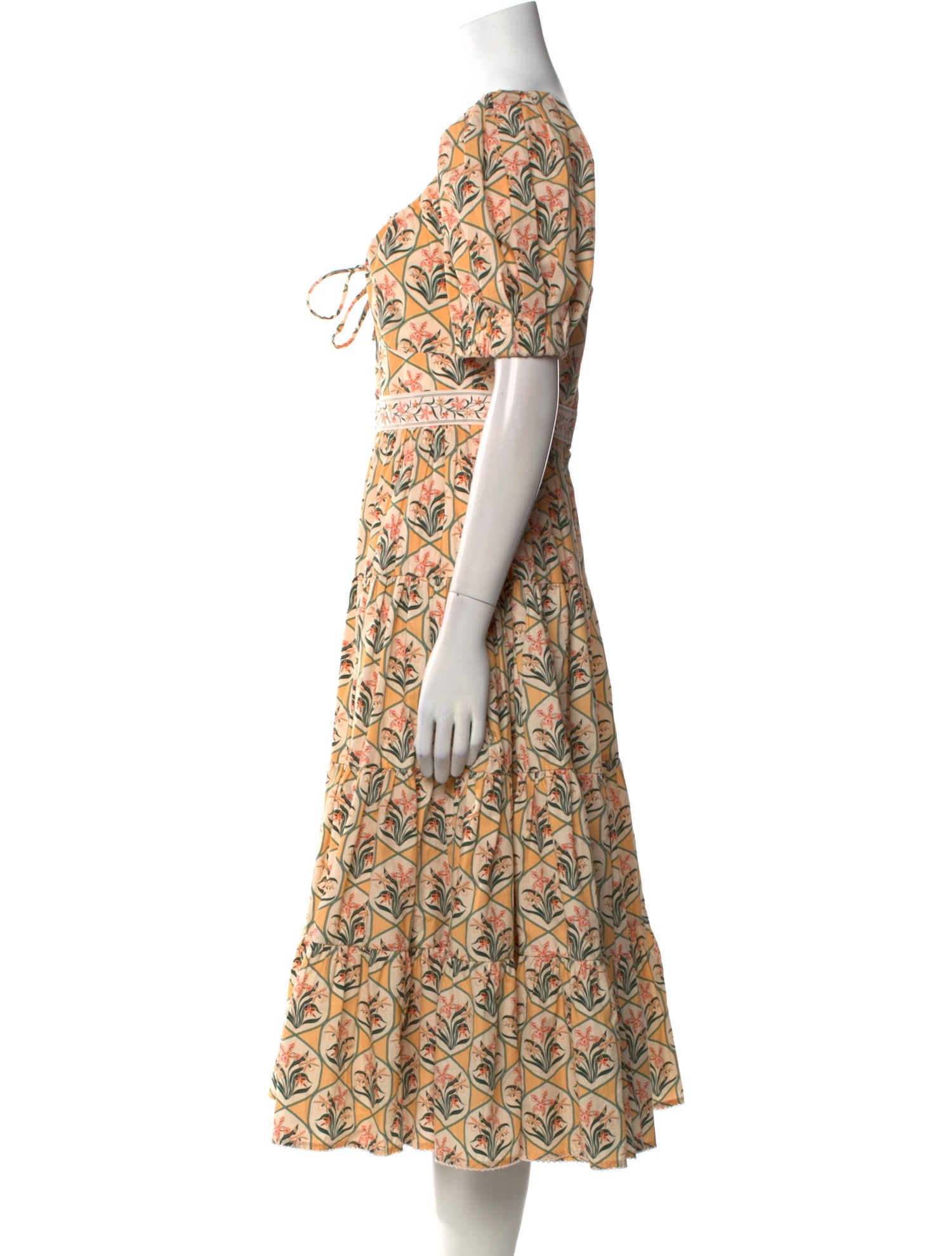 Agua by Agua Bendita Printed Midi Length Dress