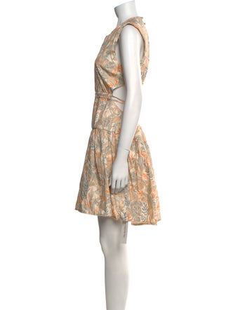 Agua by Agua Bendita Printed Knee-Length Dress