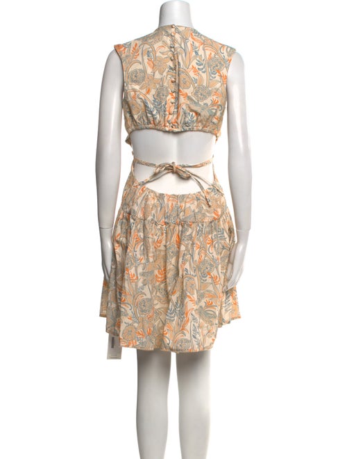Agua by Agua Bendita Printed Knee-Length Dress