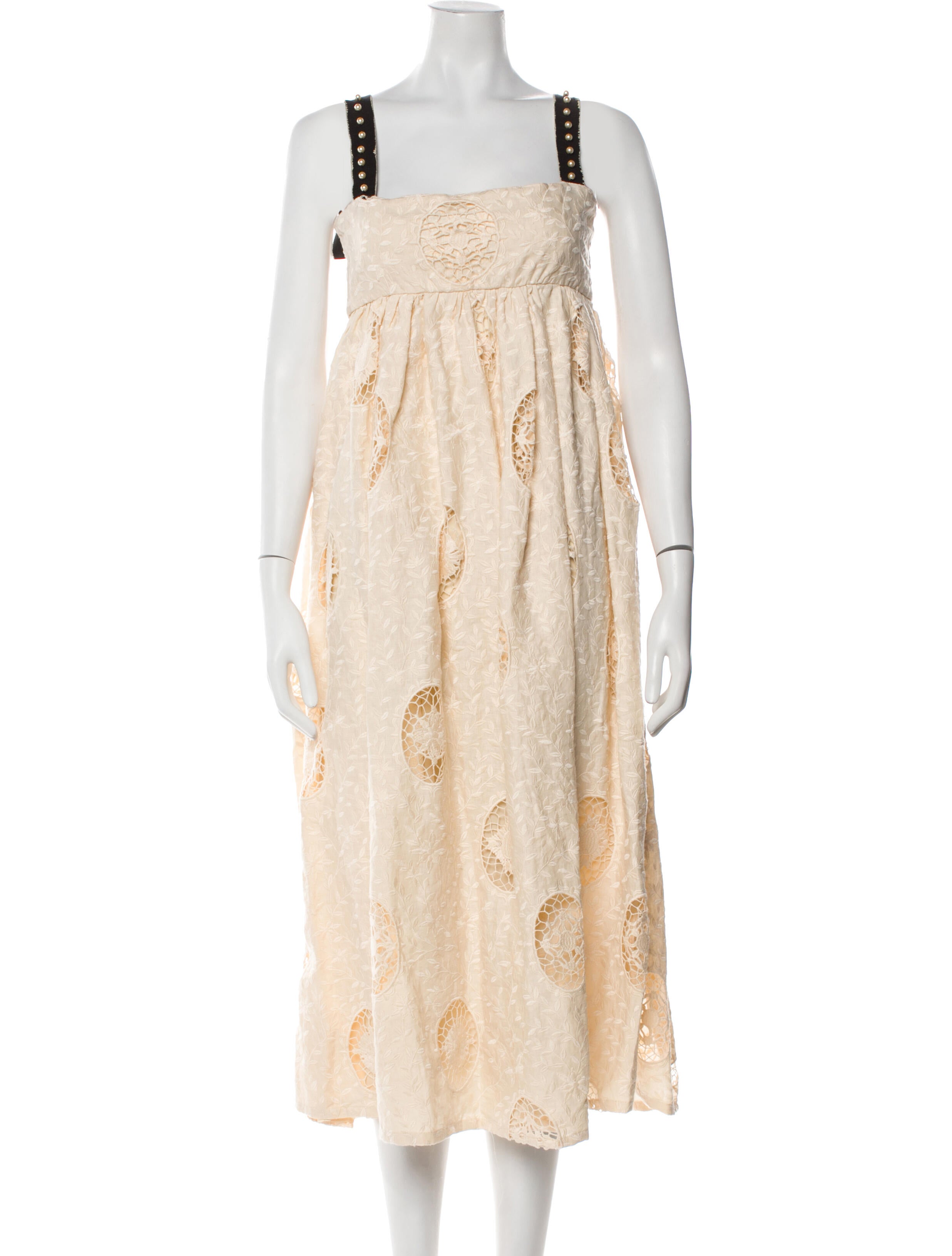 Agua by Agua Bendita Floral Print Midi Length Dress w/ Tags