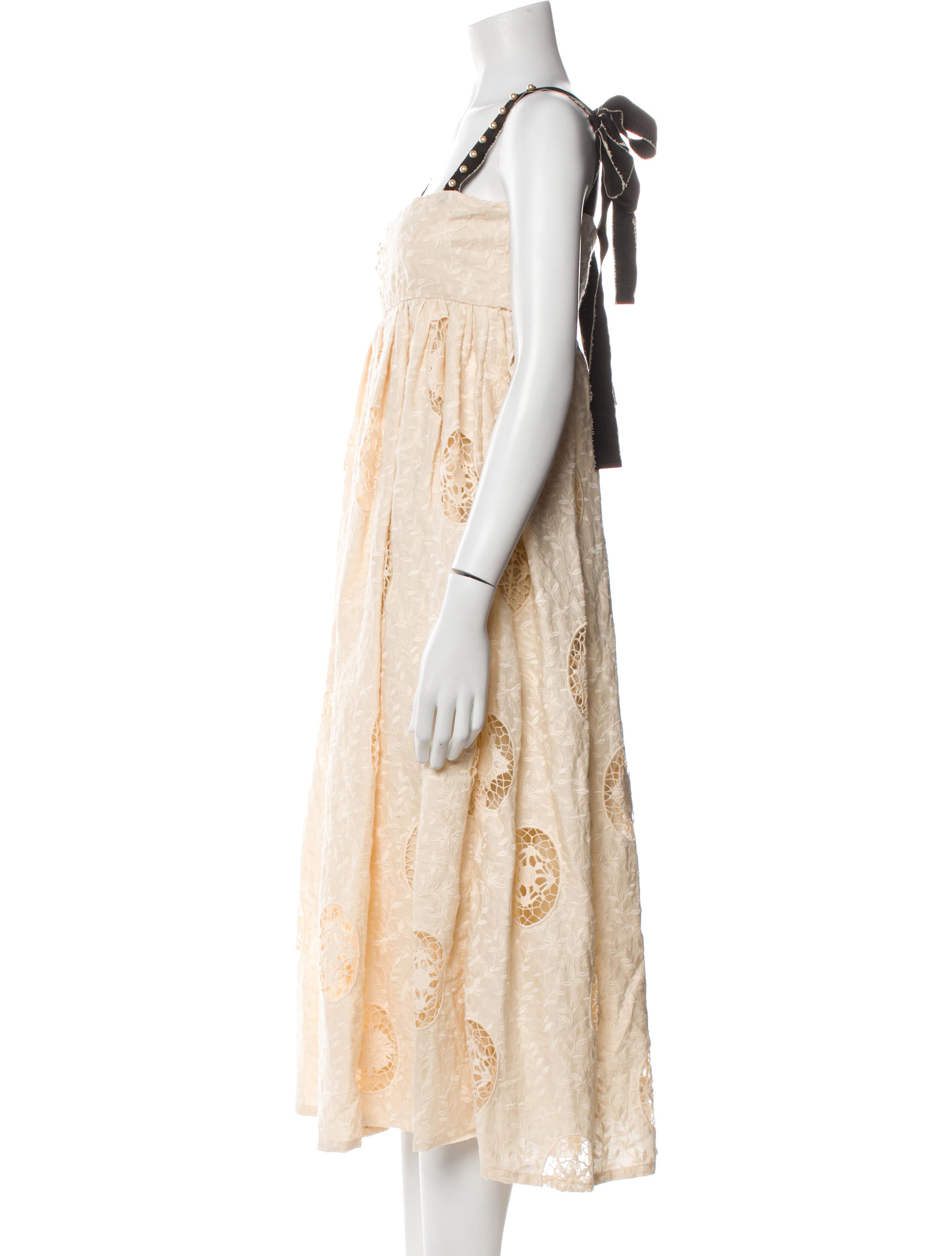 Agua by Agua Bendita Floral Print Midi Length Dress w/ Tags