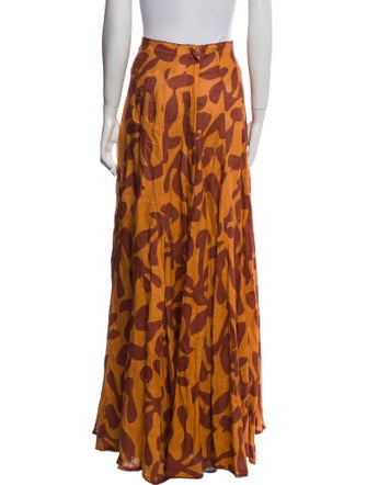 Agua by Agua Bendita Linen Long Skirt