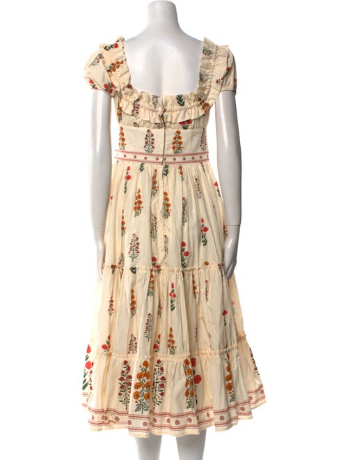 Agua by Agua Bendita Floral Print Midi Length Dress