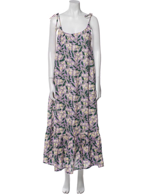 Agua by Agua Bendita Linen Midi Length Dress