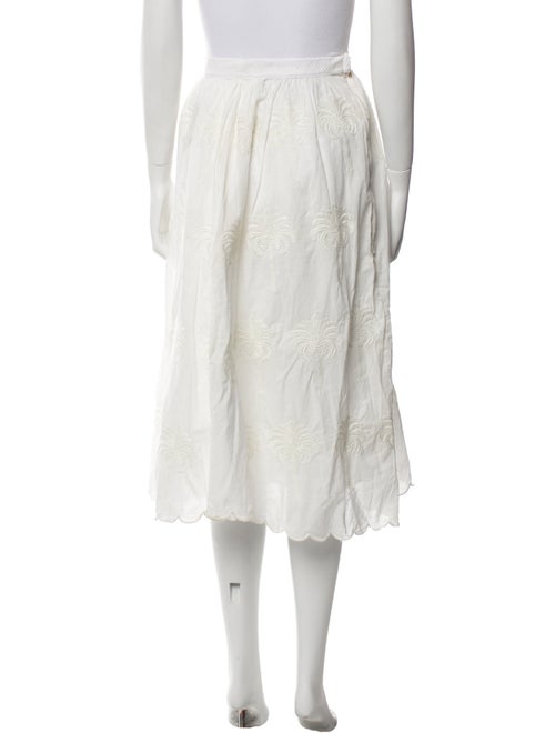 Agua by Agua Bendita Embroidered Accent Midi Length Skirt