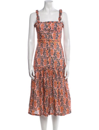 Agua by Agua Bendita Linen Knee-Length Dress