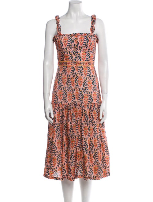 Agua by Agua Bendita Linen Knee-Length Dress