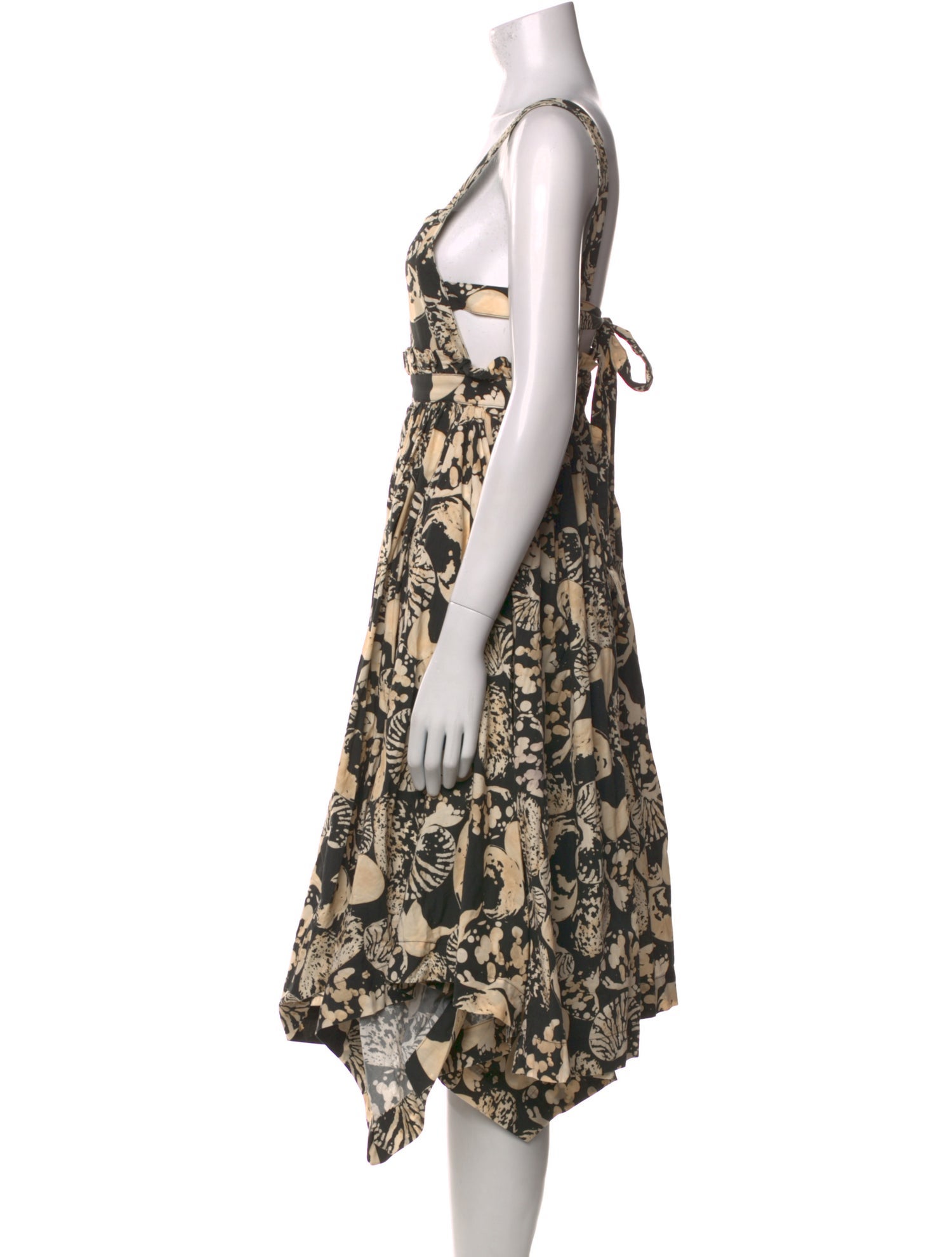 Agua by Agua Bendita Floral Print Knee-Length Dress